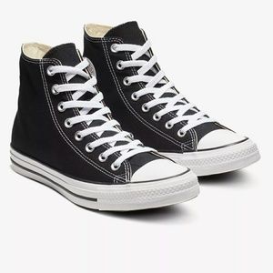 Black high top converse